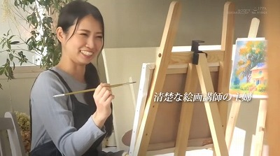 根っからの明るさで職場の絵画スクールはいつも笑顔で溢れてる 今村由美 34歳 素人人妻がAV初出演